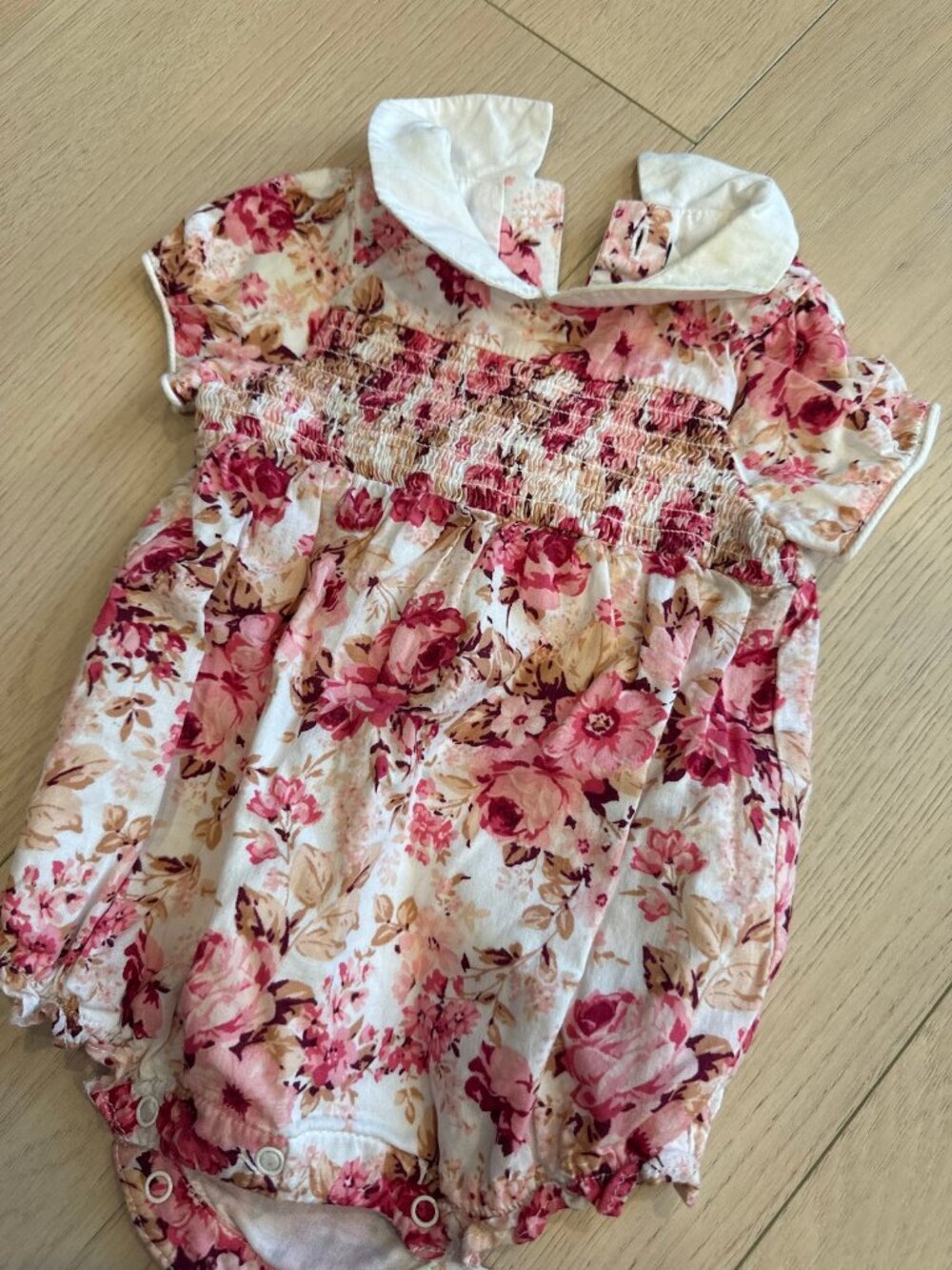 Janie and Jack One Piece 0-3M Floral - Picture 2 of 5
